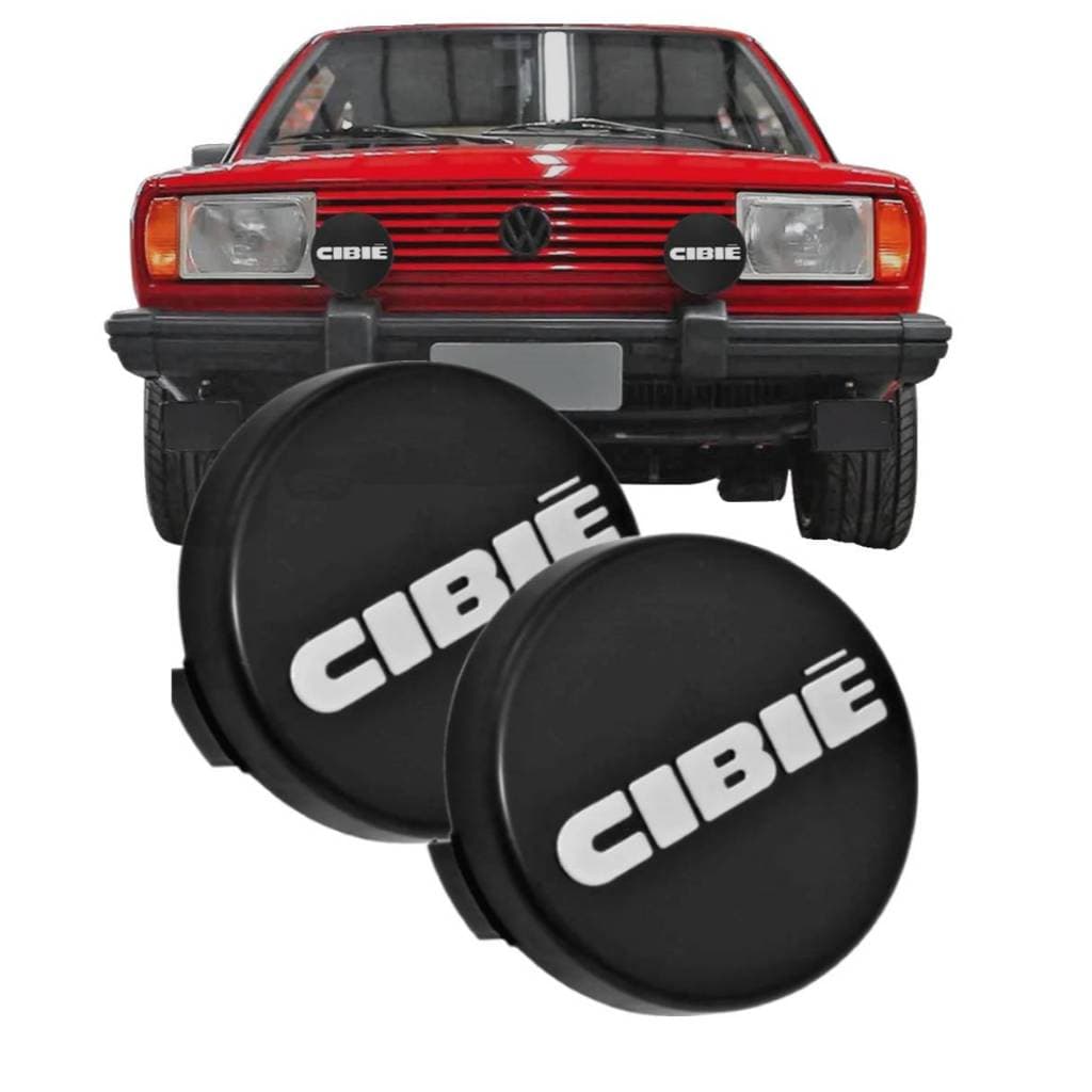 Capa Farol de Milha Serra Cibié Preta ou Branca 136mm Fusca Gol Kombi Opala Monza Brasília – Par