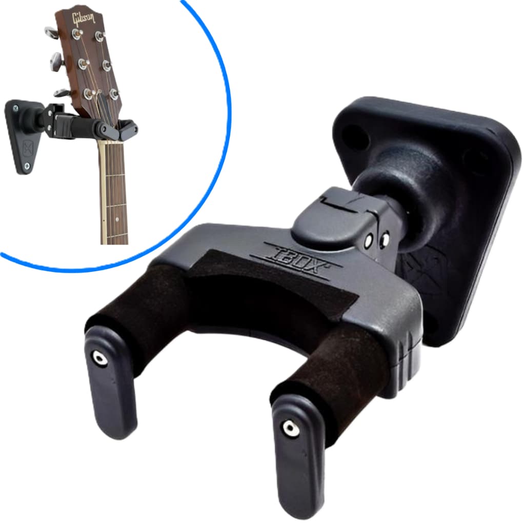 Suporte para Violão Guitarra Baixo de parede Com Trava Automática Ibox Ags