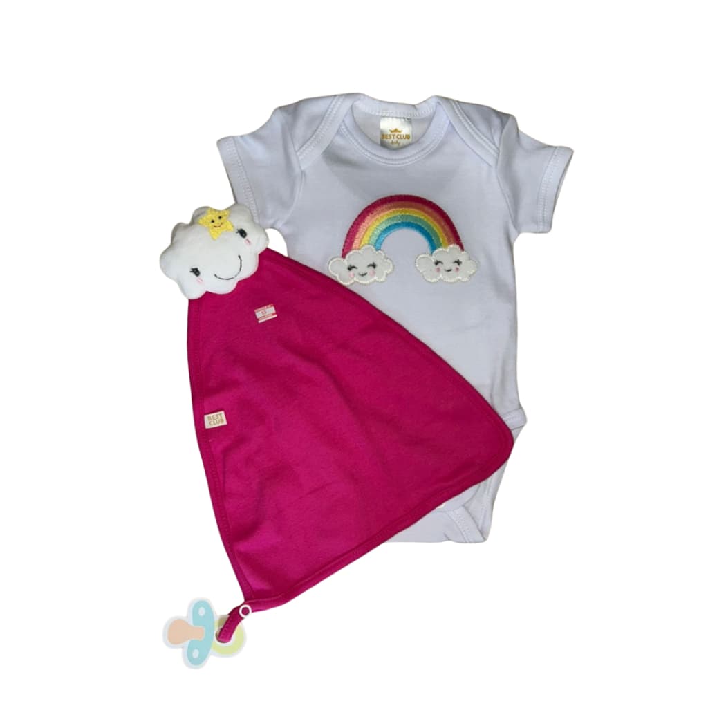 Kit Body e Naninha Arco-Íris Best Club Baby