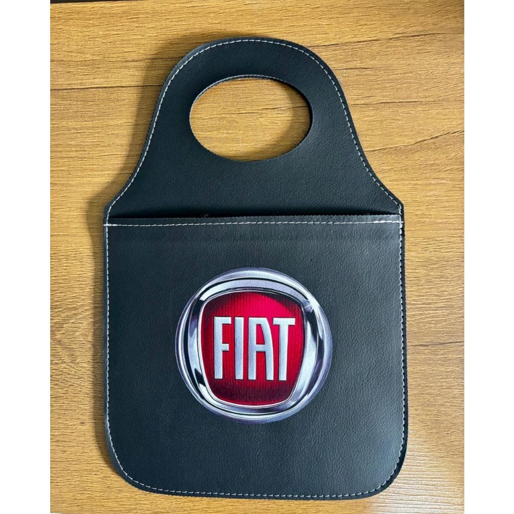 Lixo Para Carro Couro Sintético Porta Logo Personalizada