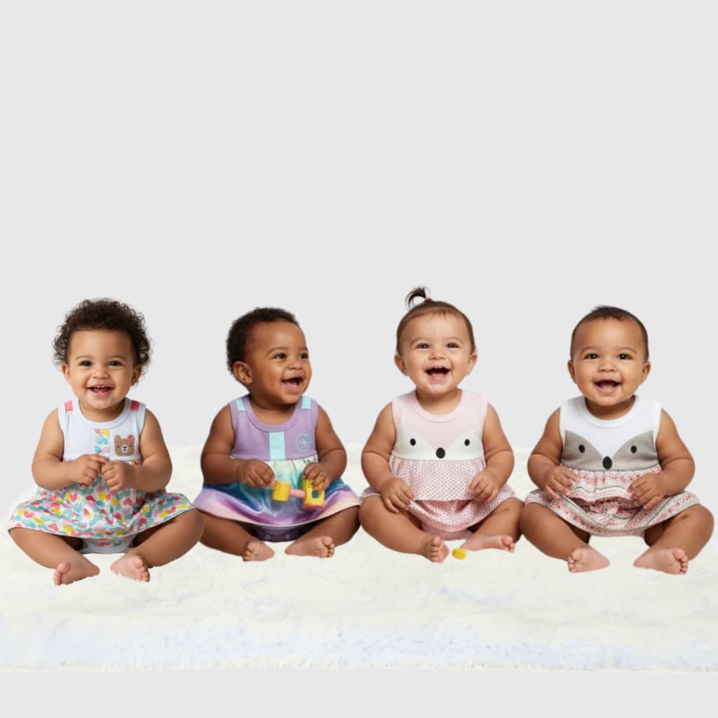 Vestido com Body Diversos Modelos - Best Club Baby