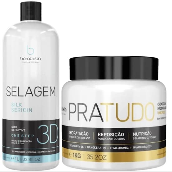 Borabella Selagem 3d Semi Definitiva 1 Litro + Pra Tudo 1kg