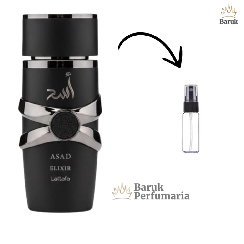 LANÇAMENTO Perfume Asad Elixir Lattafa Árabe Masculino 2ml 5ml 10ml