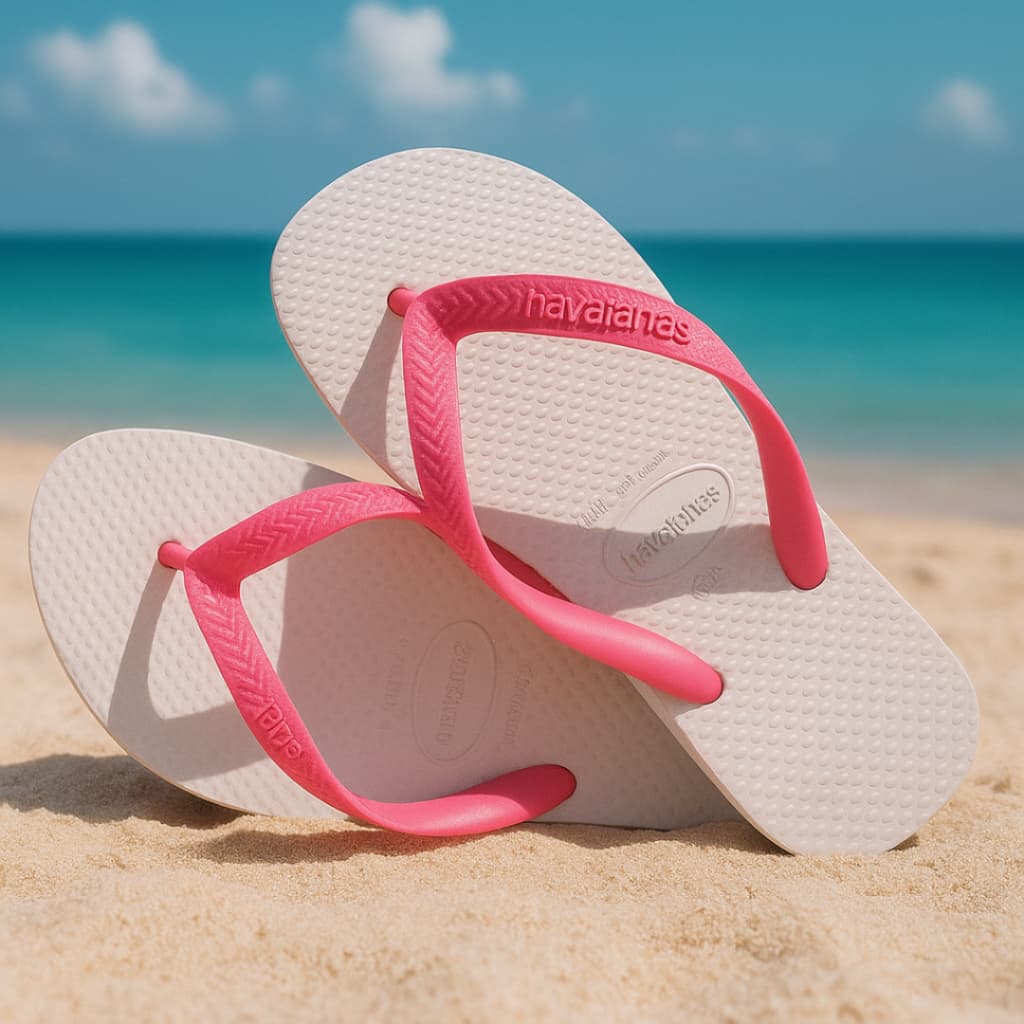 Havaianas Original Tradicional Sandália Lisa Rosa Flux Legítima Vintage
