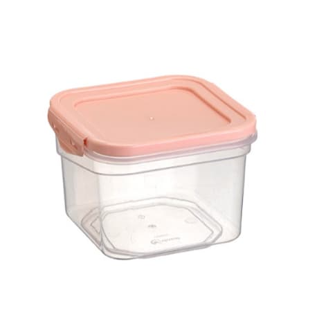Organizador 1000ml com Tampa Salmão – Pote Hermético para Mantimentos e Armazenamento de Alimentos