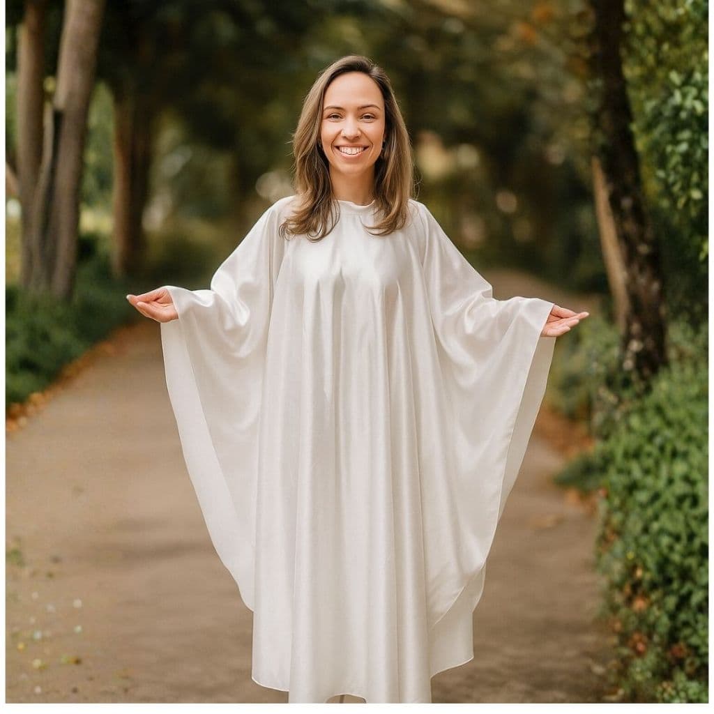 Fantasia Roupa de Anjo Branca Adulto