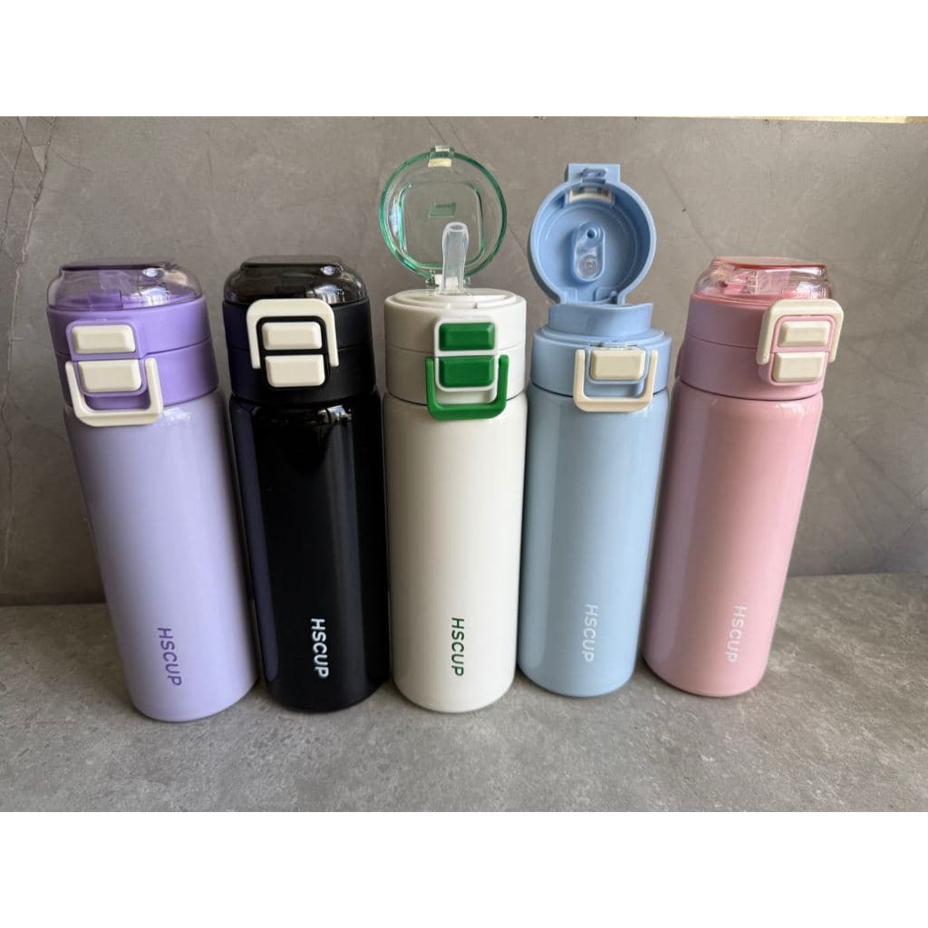 1500  Copo térmico de 500ml com tampa de policarbonato à prova de quedas, ideal para bebidas quentes e frias.