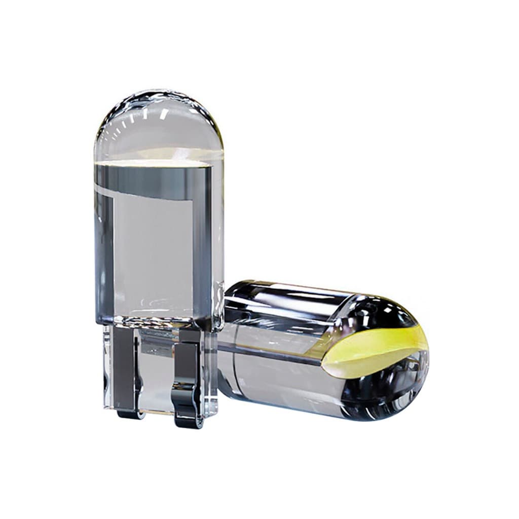 Kit 50 Lâmpadas Led Pingo 24v Crystal T10 COB Branca Farolete Meia Luz