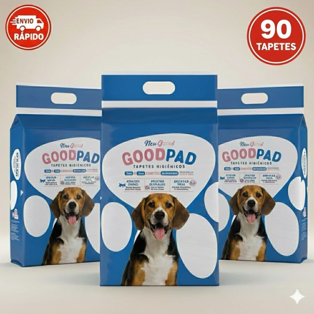 Tapete Higiênico para Cães GoodPad 80x60 90 Unidades (3x30) - Envio Imediato