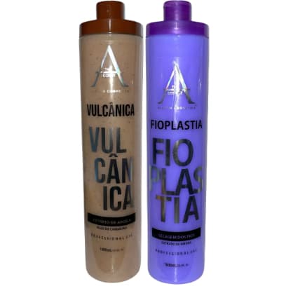 Alkimia Escova Progressiva Vulcanica 1L + Fioplastia 1L