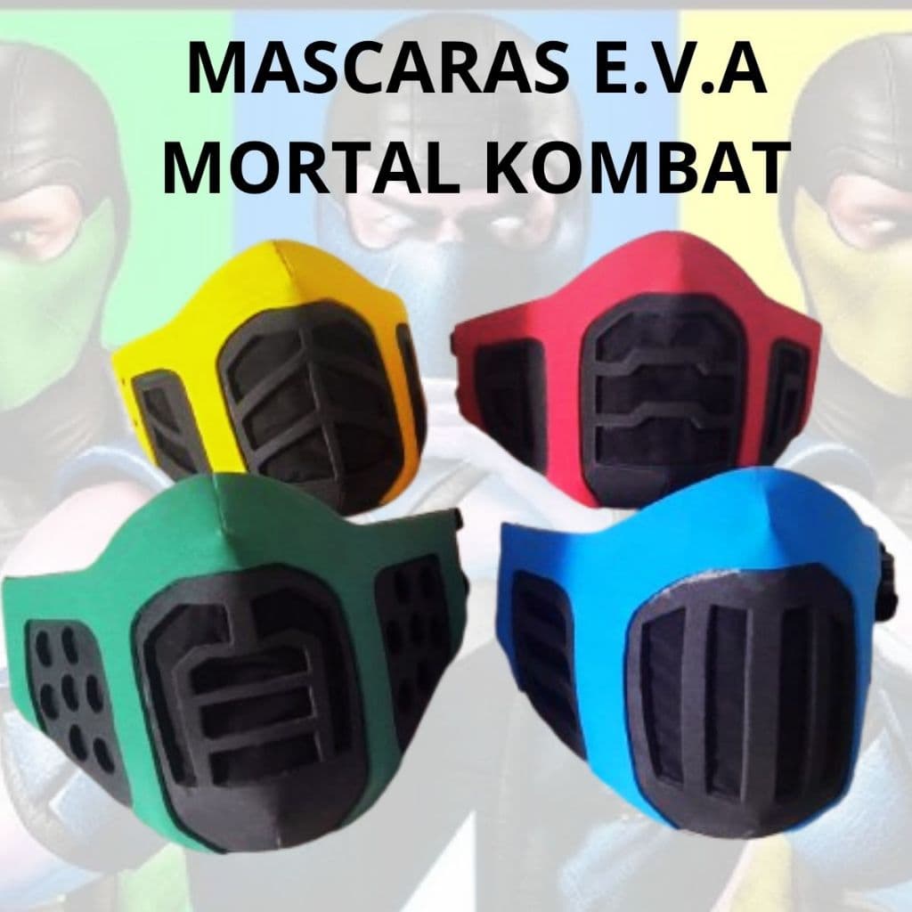 MASCARAS NINJA MORTAL COMBAT E.V.A /COSPLAY/ VARIAS CORES
