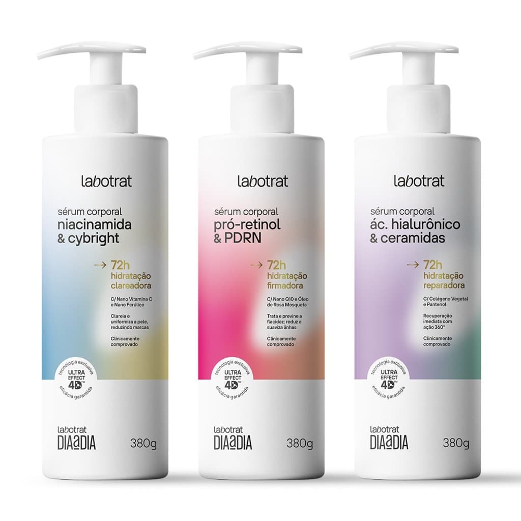 Labotrat Sérum Corporal 380g Niacinamida Cybright, Pró-Retinol PDRN, Ácido Hialurônico Ceramidas)