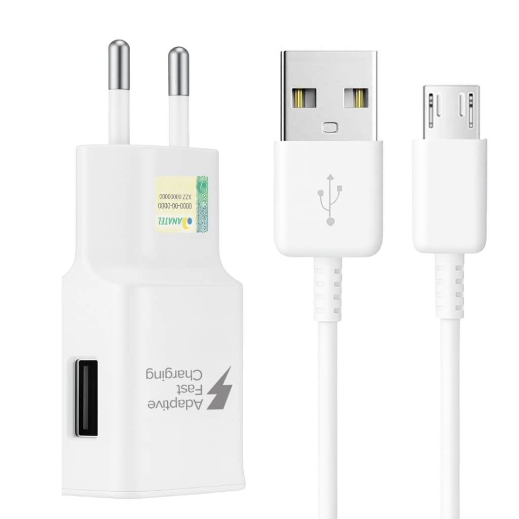 Carregador Turbo 15W Micro Usb Para Samsung Galaxy A10 M10 A10S A03 A02 A01 J5 J4 J6 Prime Plus Core
