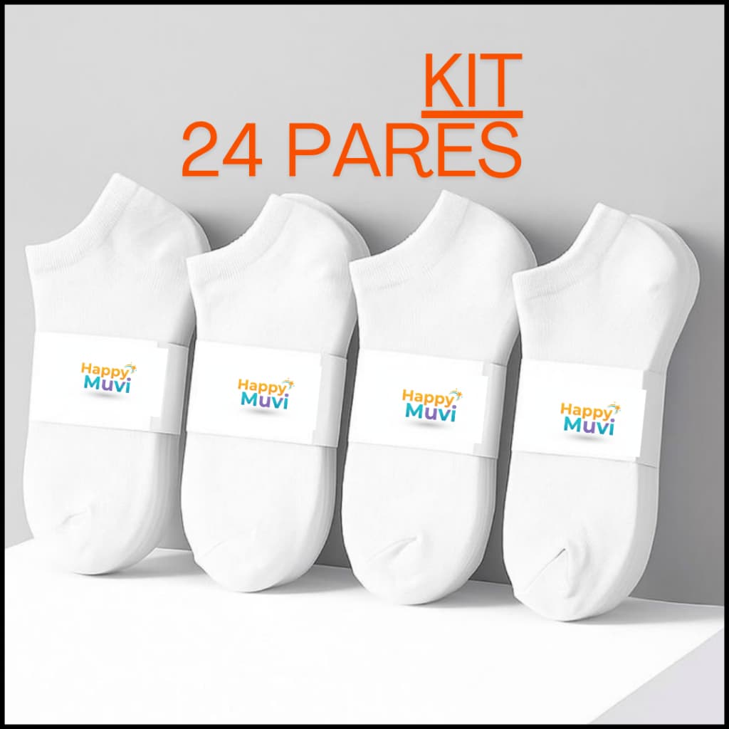 Kit Meia Soquete Unissex Com Ajuste Perfeito