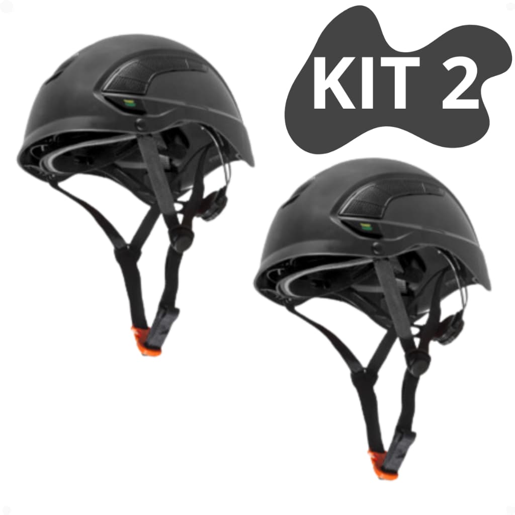 Kit 2 Capacete Focus Classe A Tipo III Montana Escalada Alpinismo Trabalho Em Altura Segurança