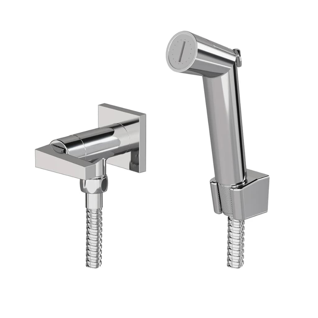 Ducha Higiênica Fani Bella Clássica Cromada 1/4 Volta com Flexível 1,20m – Alta Durabilidade