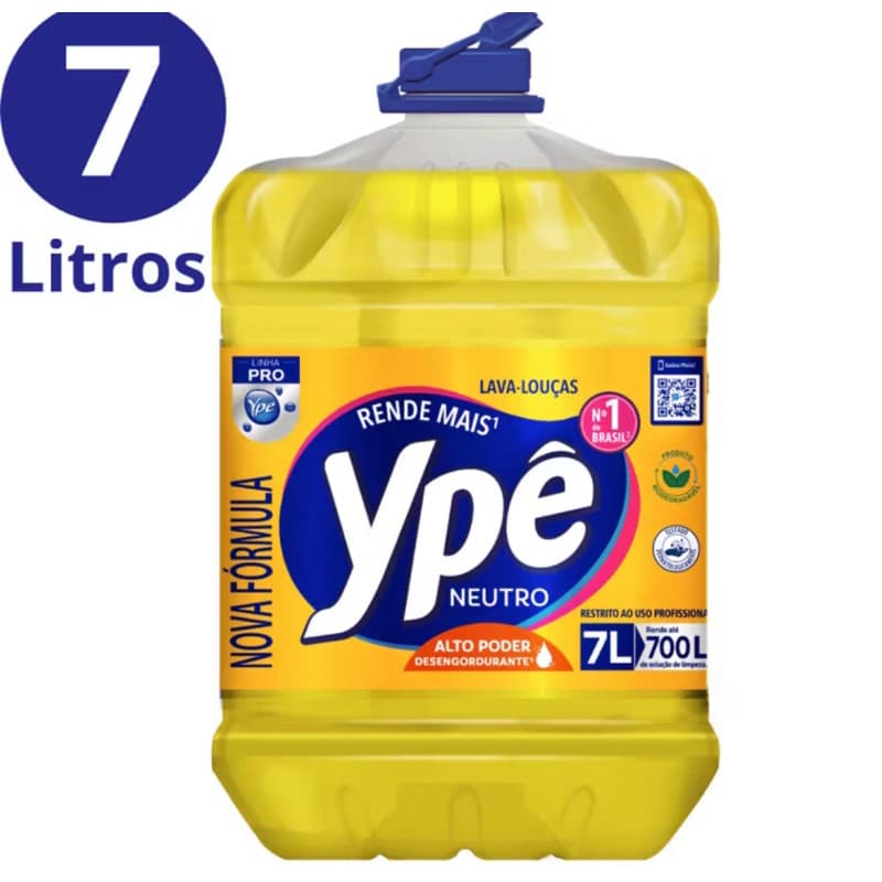 DETERGENTE YPÊ NEUTRO 7 LITROS