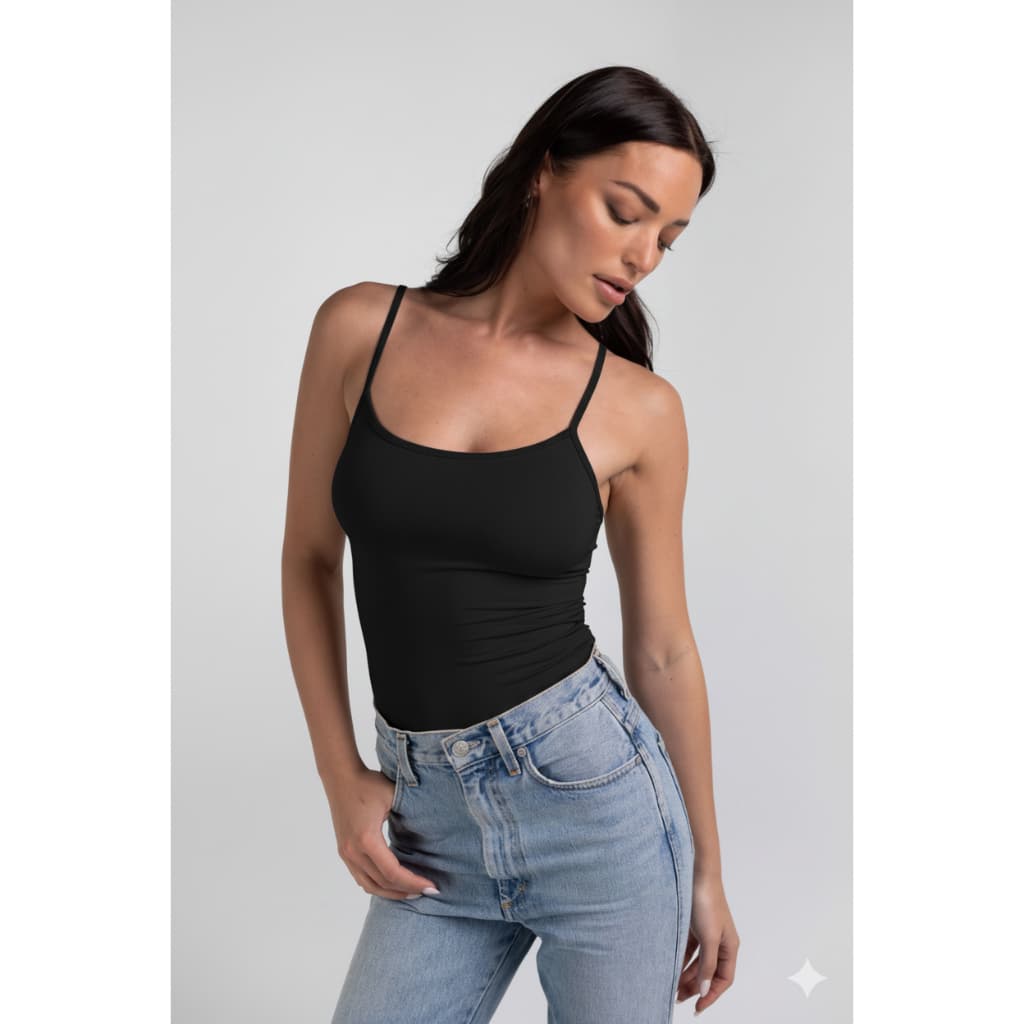 Regata de Alcinha Blusinha com Alça Aesthetic Moda Basica Blusa Feminina Lisa Verão fresquinha