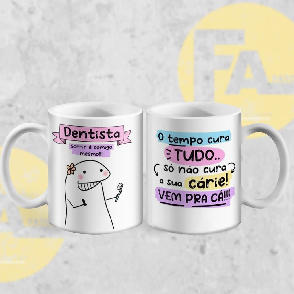 Caneca Presente Profissão que eu escolhi dentista, manicure. professor, designer engenheiro