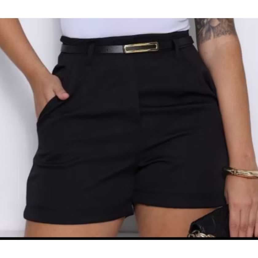Short Alfaiataria Com Cinto