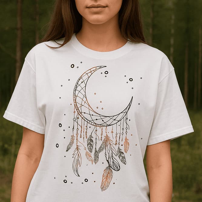 Camisa Camiseta Lua estampada estilosa confortável Feminina Tamanhos Plus Size Envio Rapido