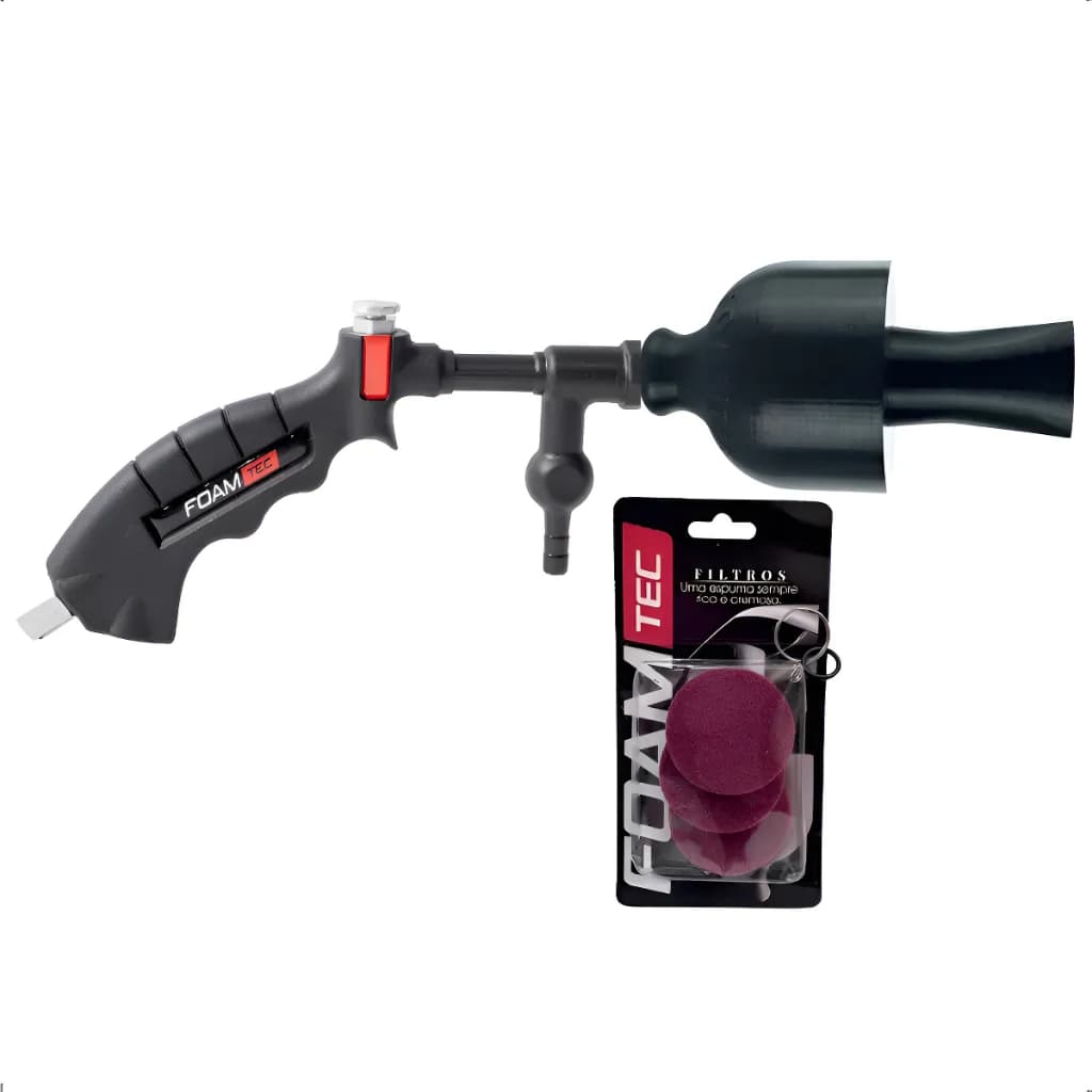 Kit Foamtec Pulverizador Pistola Bico Gerador De Espuma