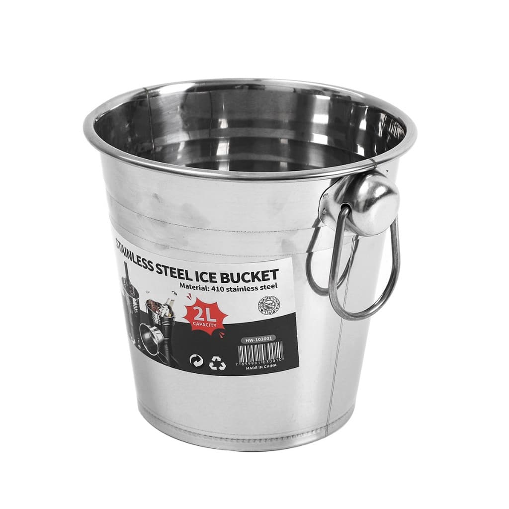 Balde de Gelo 2/5/7L opcional  Kit de 3PCS Gelo Aço Inox Bebidas Cerveja Whisky Garrafa com Alça