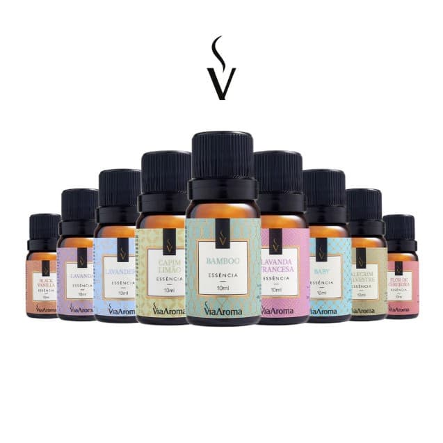 KIT 2 Essência Clássica Via Aroma 10ML Para Difusor e Aromatizador Elétrico de Ambiente