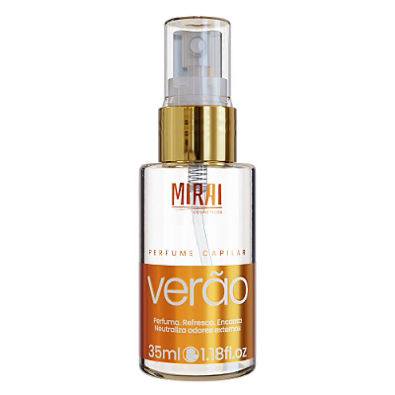 Perfume Capilar Verão 30ml Mirai Cosméticos Profissionais