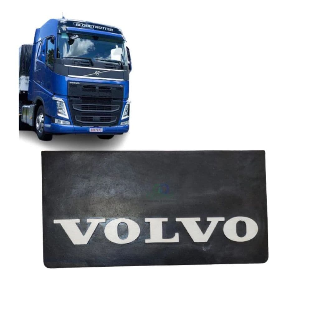 Apara Barro Parabarro Traseiro Cabine Caminhão Volvo FH/NH 64 x 32CM Borracha Borrachão Lameira