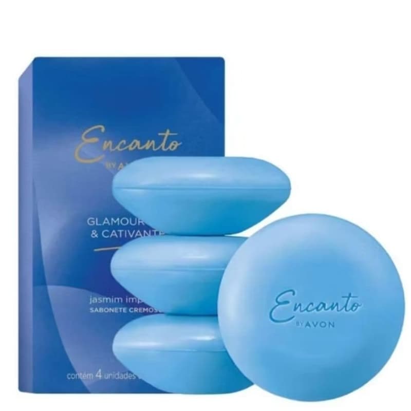 Caixa de Sabonete Avon Encanto c/4Un 80g - Fragrâncias