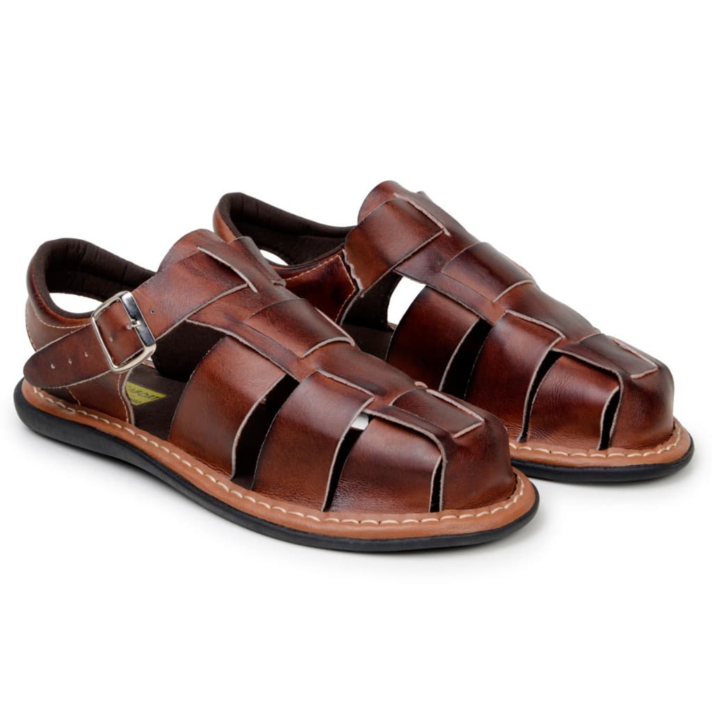 Sandalia Chinelo Lançamento em Couro Legitimo Masculino