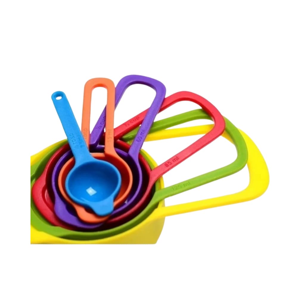 Kit 6 Medidores Plásticos 8cm Polipropileno Cozinha Receitas Sortidos