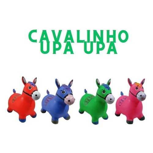 Cavalinho Pula-Pula com Som | Inflável, Resistente, Suporta 54kg | Brinquedo Infantil