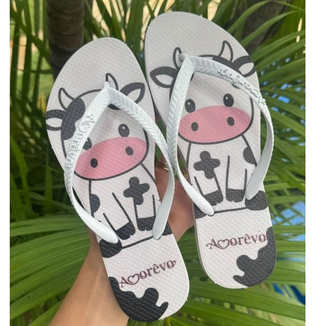 Chinelo Feminino Vaquinha Amorevo Fofo Macio Confortável Antiderrapante dia a dia Envio Imediato