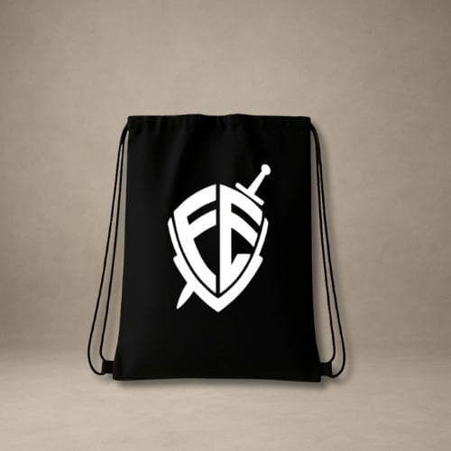 Mochila Saco Sublimada Estampa Cristã Nylon Resistente