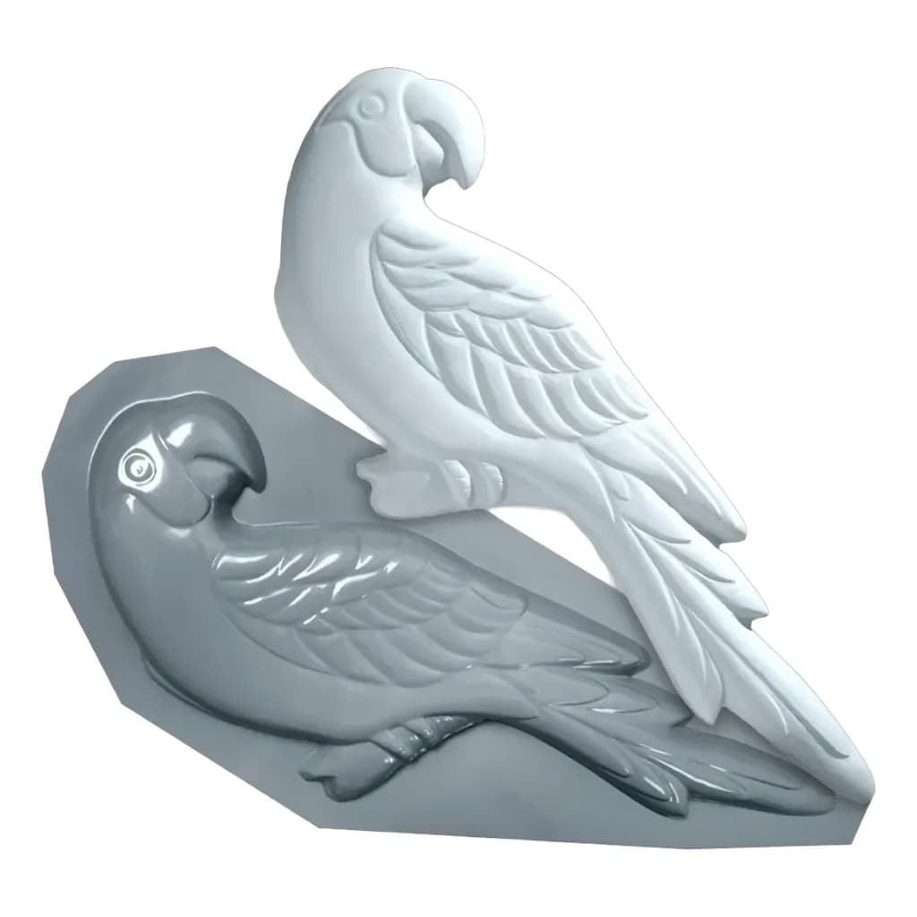 Molde Arara Grande Forma ABS 56x18cm Gesso Cd005