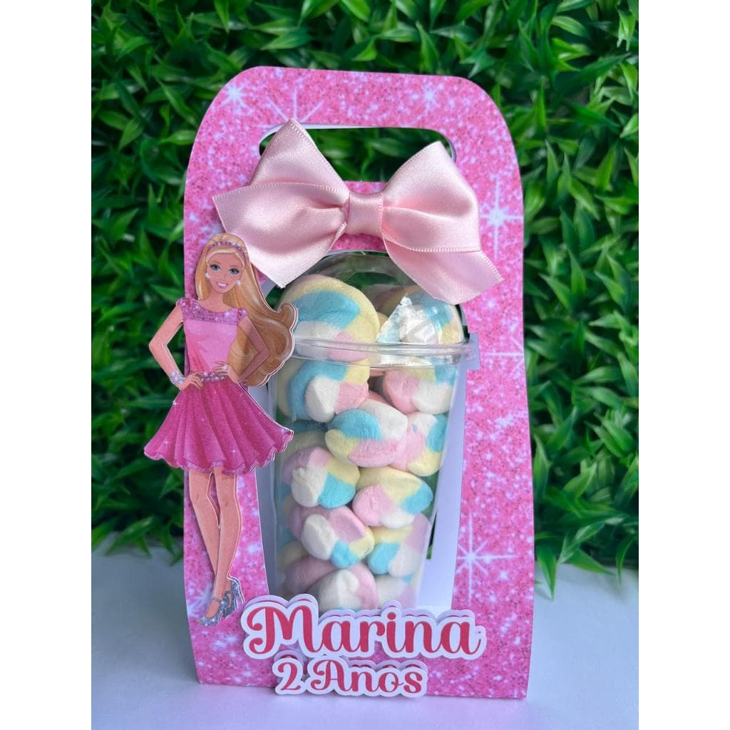 Kit  Copos Bolha 300ml   Lembrancinha Personalizada Aniversário Festa Menina com Nome