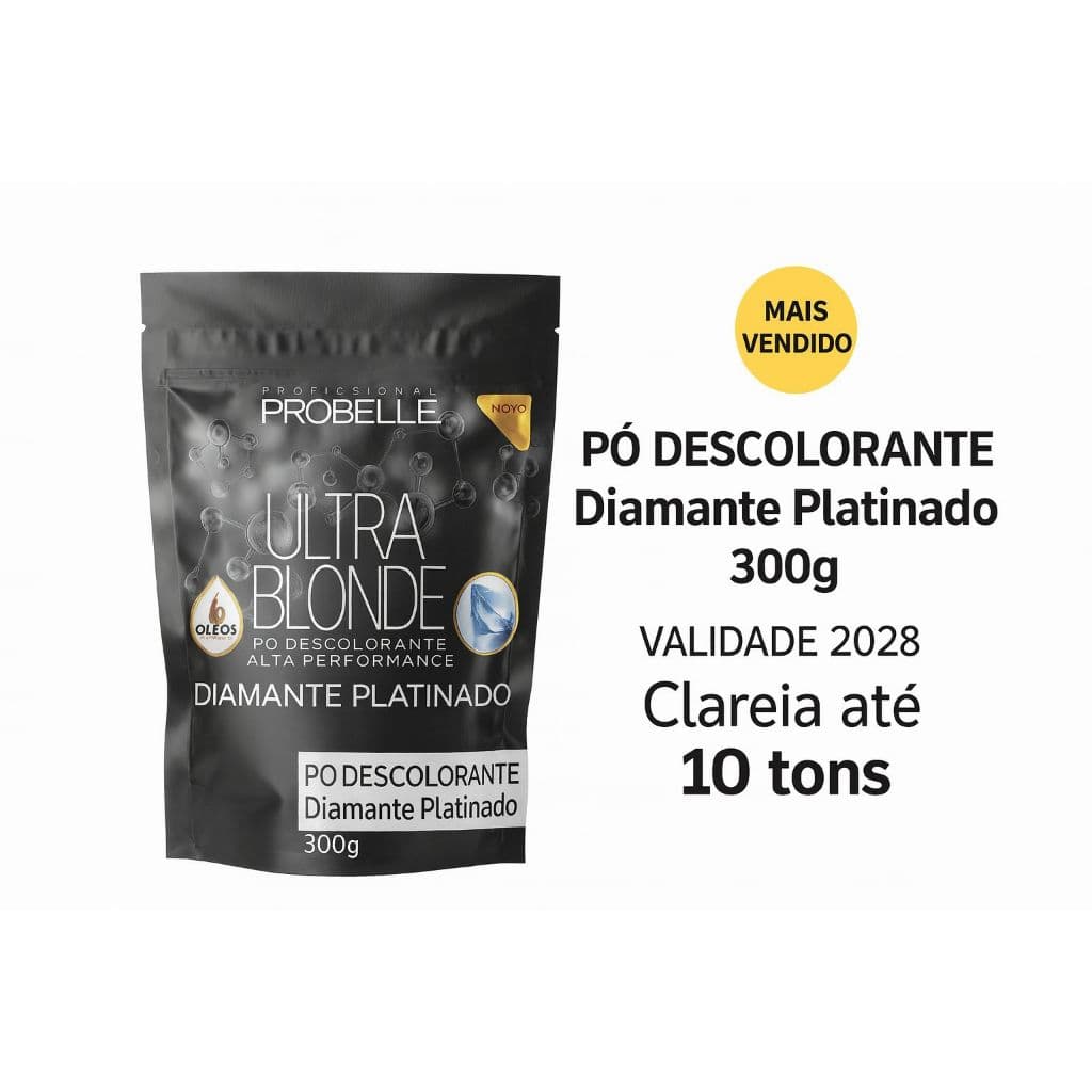 Pó Descolorante Diamante Platinado 300g