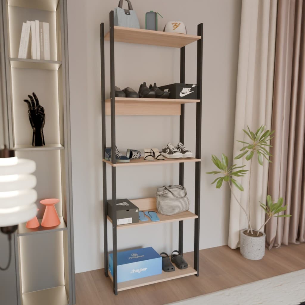 Estante Para Livros Industrial Home Office a Pronta Entrega