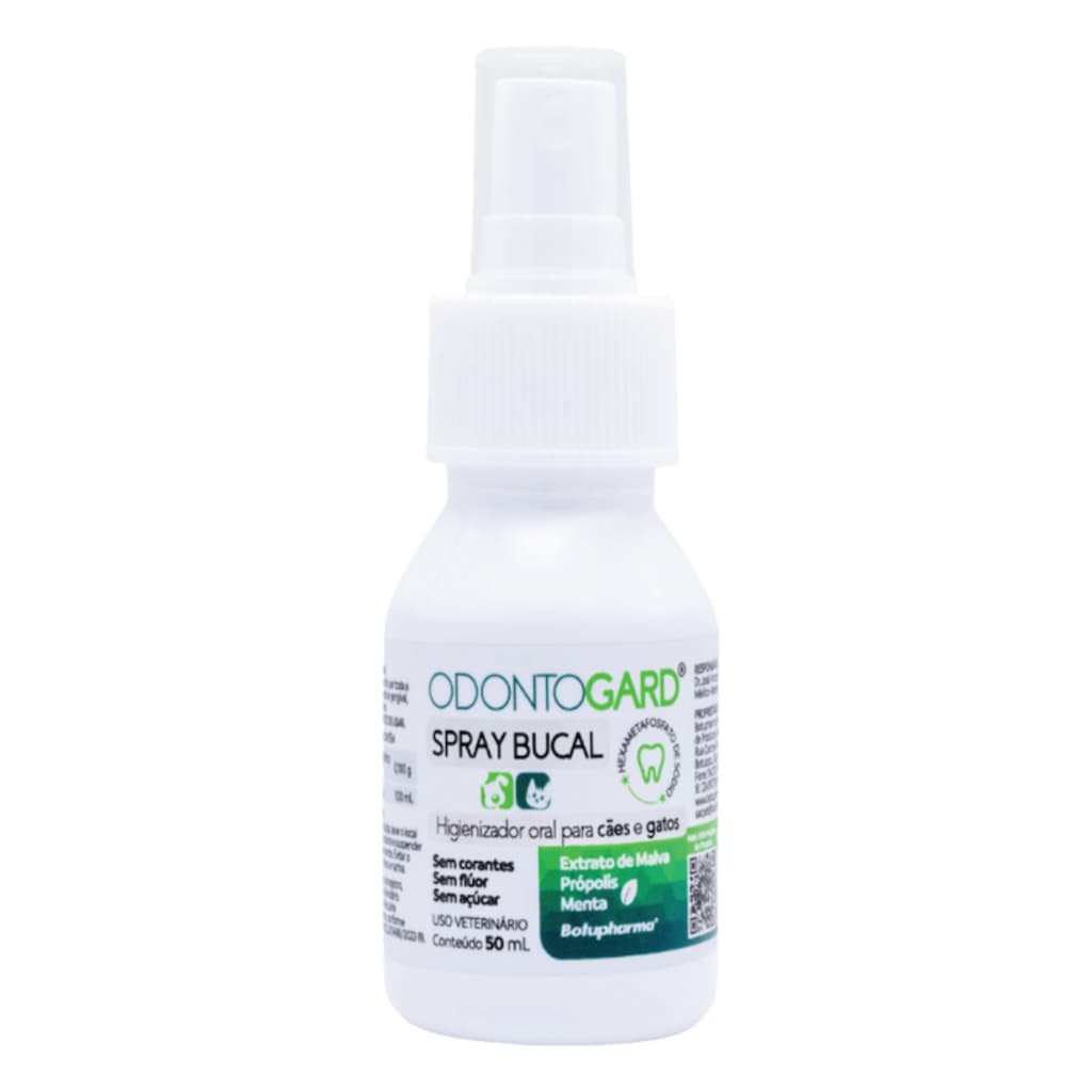 OdontoGard Spray Bucal para Cães e Gatos - 50 ml.