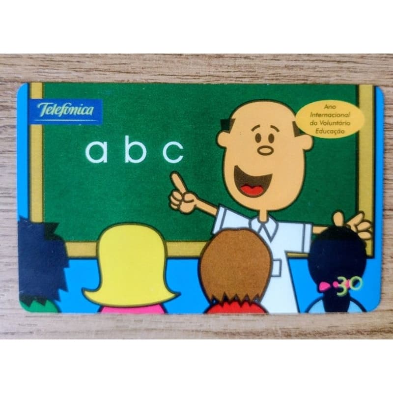 Cartão Telefônico Colecionável Voluntariado é Escolha.