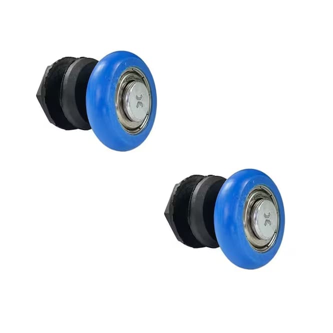 Kit 2 Roldanas Para Box De Vidro Temperado 8 A 10mm Azul Excêntrica