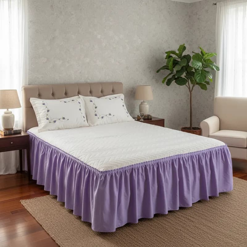 Colcha Para Cama Queen 03 Peças Bordada Bella Fiori