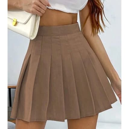 Saia Colegial - Kpop - Saia plissada - Cosplay - Moda feminina