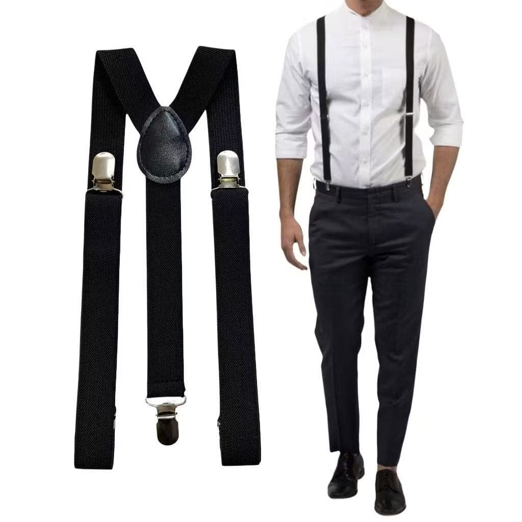 🕴️ Suspensório Masculino Clássico com Presilhas de Metal – Ajustável e Confortável