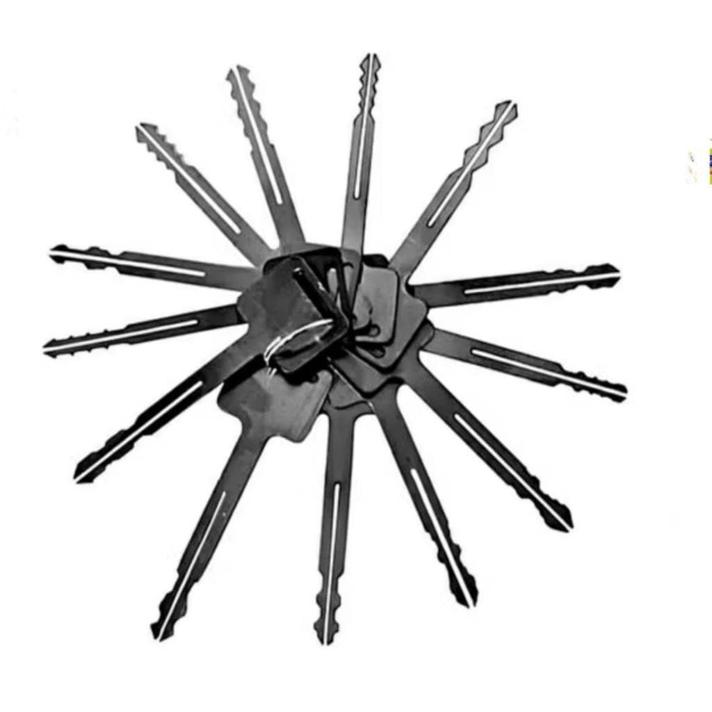 Ferramenta Micha Moto Yale Chaveiro Profissional 13 Pçs Inox