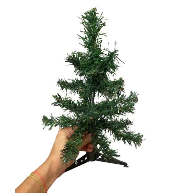 Mini Árvore de Natal Verde Com 25 Galhos 30cm