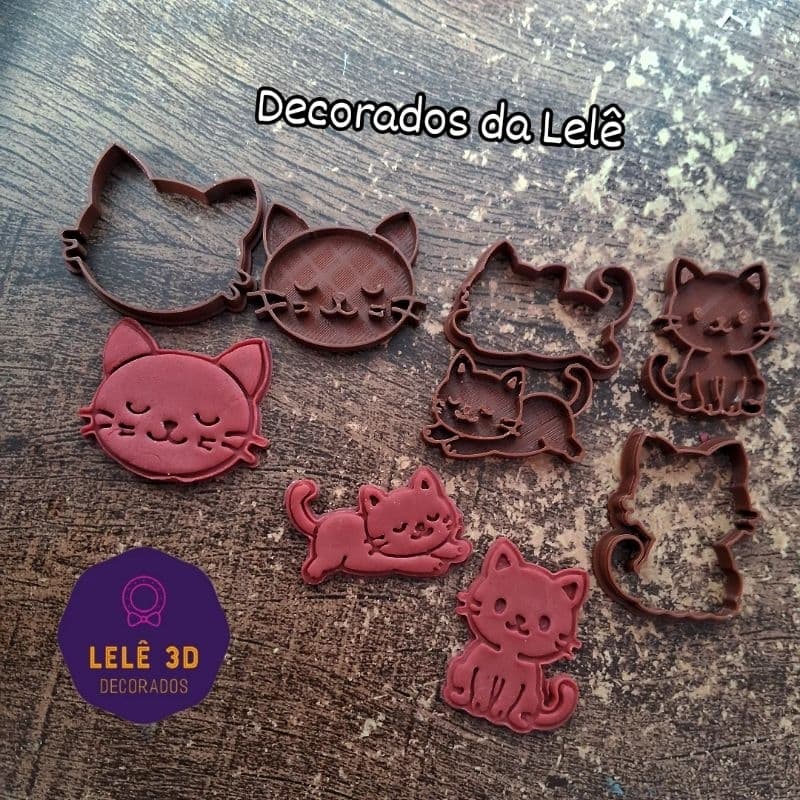 Cortador Pets kit Gatinhos para pasta americana, gatos