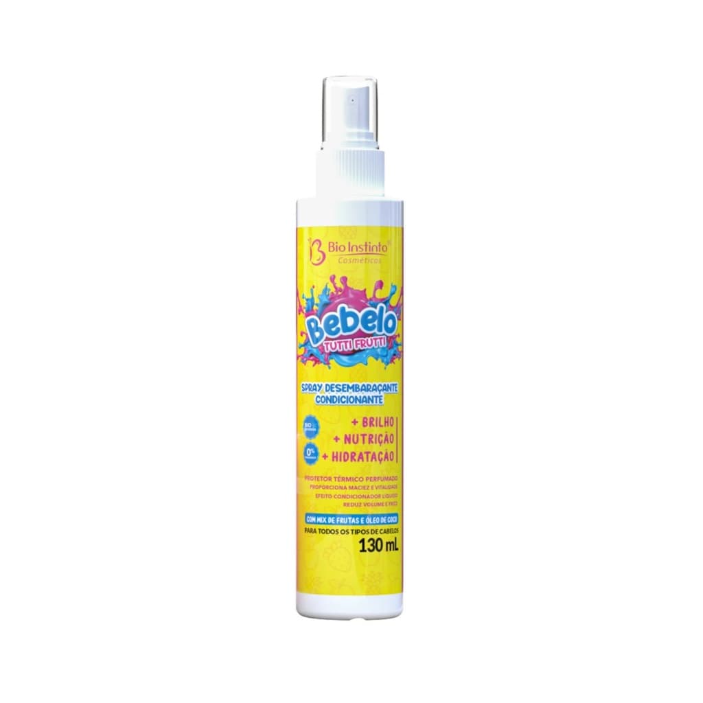 Spray Desembaraçante Protetor Térmico 130ml Tutti Frutti Bebelo - Bio Instinto